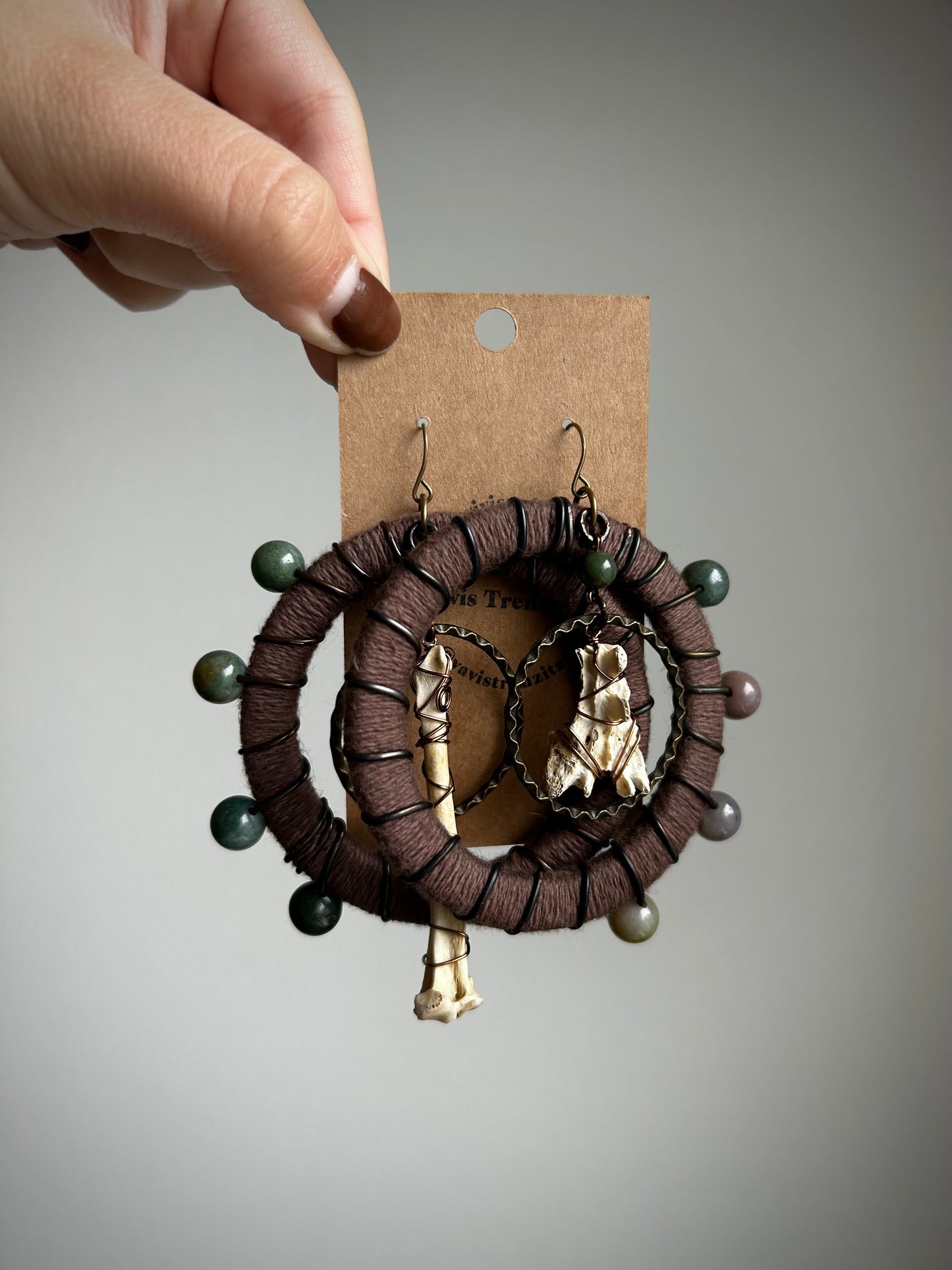 *Strange Adornments x Vavis Trenzitas* Musgo Earrings