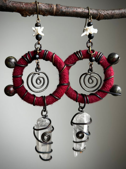 *Strange Adornments x Vavis Trenzitas* Sombría Earrings