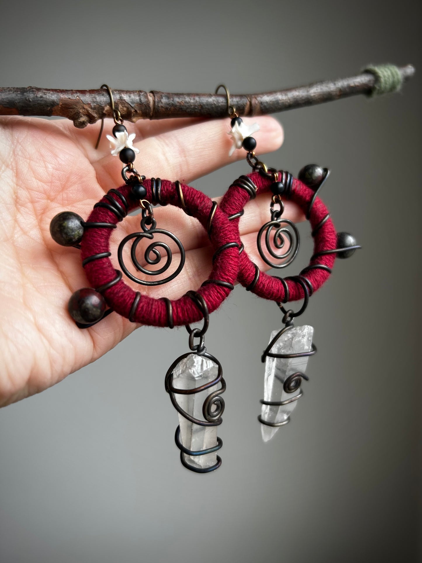 *Strange Adornments x Vavis Trenzitas* Sombría Earrings