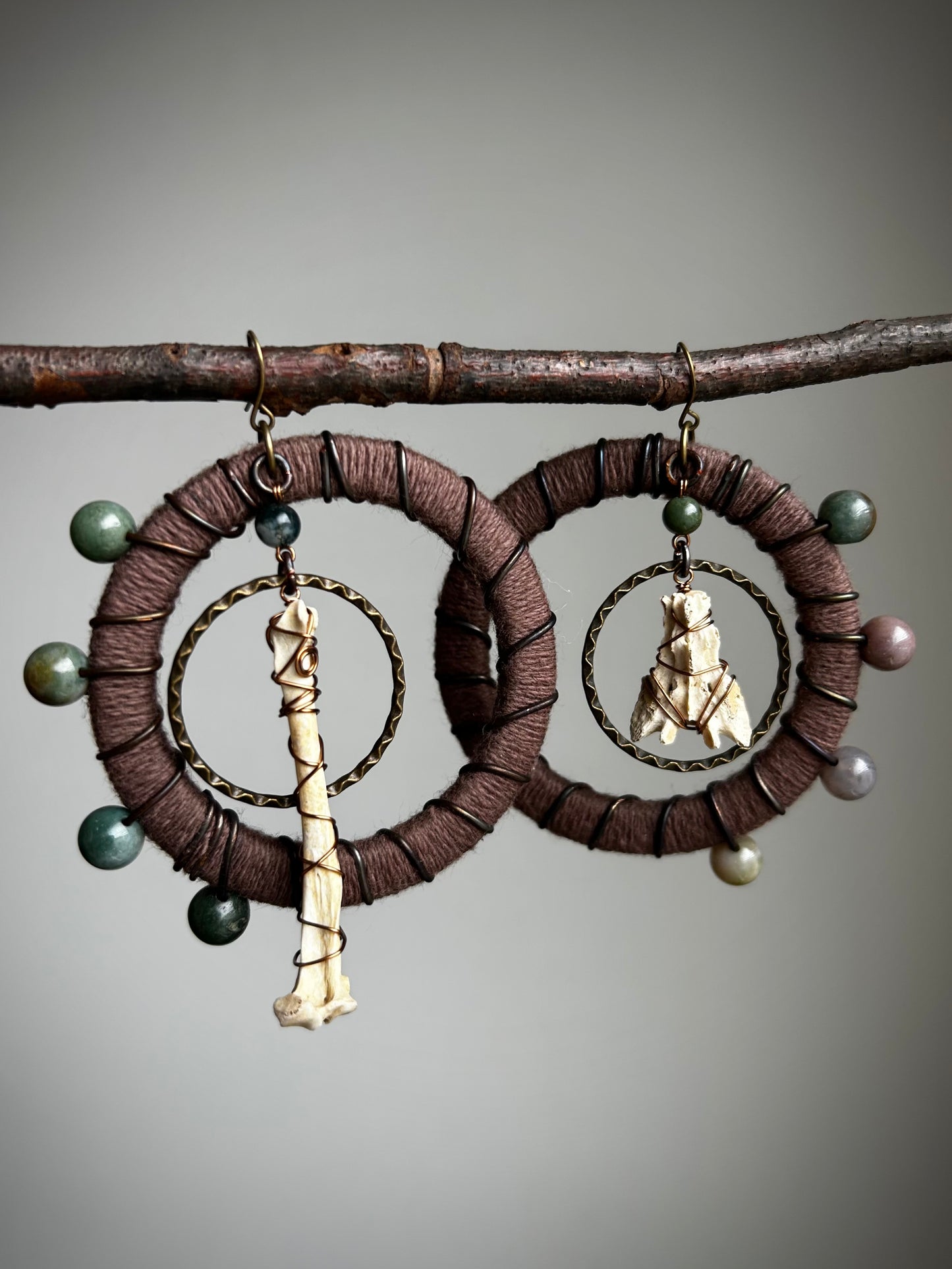 *Strange Adornments x Vavis Trenzitas* Musgo Earrings